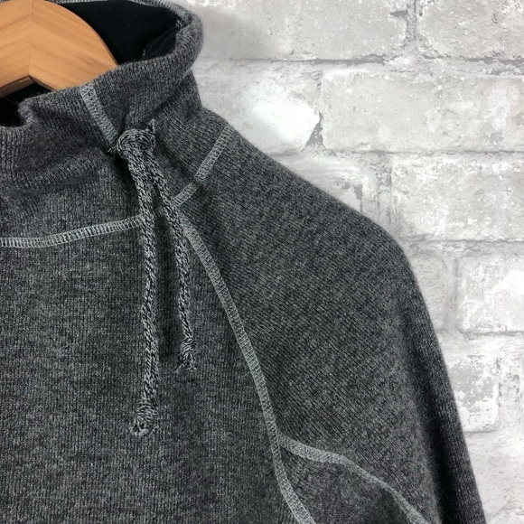 Prana Luica Pullover Mockneck Sweater Small Grey - Picture 2 of 11